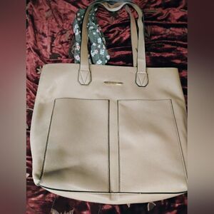 Steve Madden Tan Structured Tote Bag